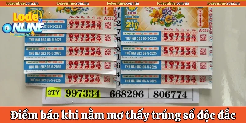 Điềm báo may mắn khi nằm mơ thấy trúng số độc đắc